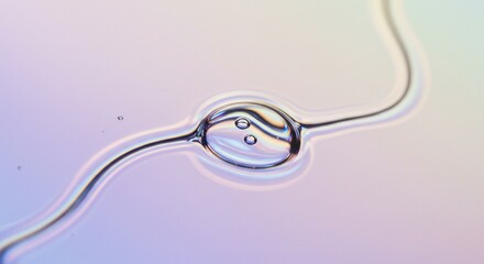 Liquid Serenity: Pastel Hues and Fluid Bubbles in Abstract Photography