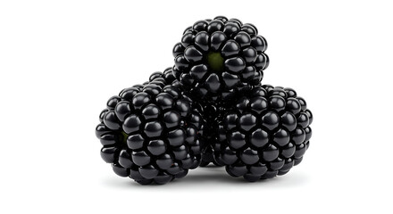 Glossy blackberries A cluster of deliciousness