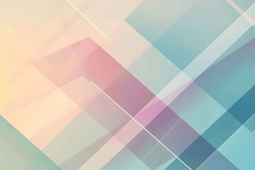 Abstract Geometric Design: Exploring Overlapping Shapes and Pastel Hues for Visual Appeal and Modern Aesthetics with Creative Color Palettes and Gradient Effects.  A Study in Form and Color Harmony.