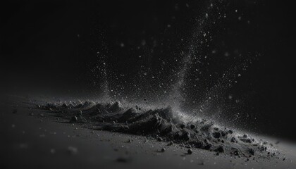 Diamond dust scattered across an inky black canvas ,  universe,  stardust,  cosmic
