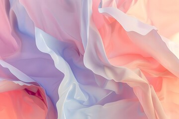 Abstract Pastel Colors Flowing Dynamically:  A Serene Visual Experience of  Soft Hues, Glowing with Gentle Light, Creating an Ethereal and Dreamlike Atmosphere. Perfect for Relaxation and Creative Ins