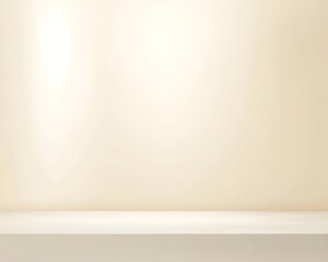 A polished isolated backdrop in solid ivory, ideal for product display and copy space.