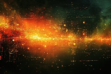 Fototapeta premium Connection, network, data and communication, digital generated image.