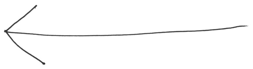 Hand Drawn Arrow Rough Sketch Style Illustration