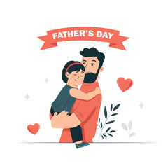 Happy Fathers Day. best day ever Free Vector