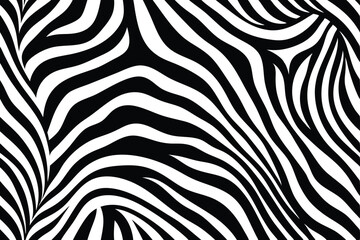 Fototapeta premium zebra skin stripes pattern animal print black-a.eps