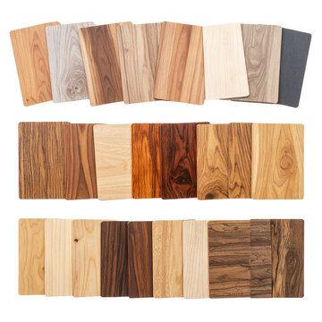 Diverse Wood Grain Samples: Isolated on Transparent Background png