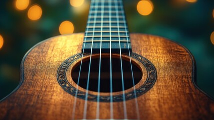 Obraz premium Close-up of a ukulele