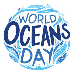 World Ocean day free vector