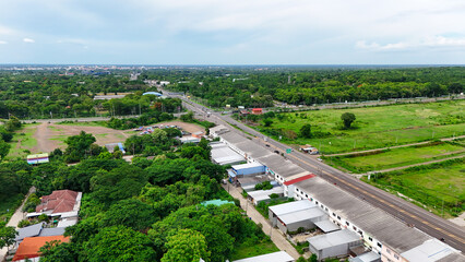 Buriram's Pride. Phra Suphattharabophit and the Stunning Landscape of Khao Kradong, buddha statue in thailand.