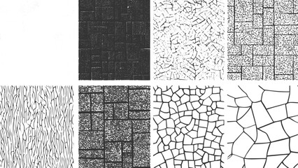 Set Of Grunge Texture black and white abstract grunge style. Vintage abstract texture, vector grunge textures isolated on white background. Overlay grunge texture.