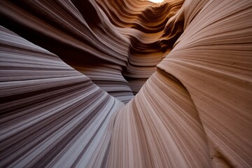 Layered sandstone canyon texture with wavy rock patterns