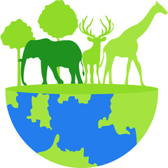 World Wildlife Illustration