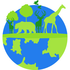 World Wildlife Illustration