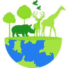 World Wildlife Illustration