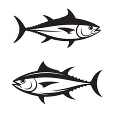 Fototapeta premium Adobe Illustrator Artwork Tona Fish Silhouette