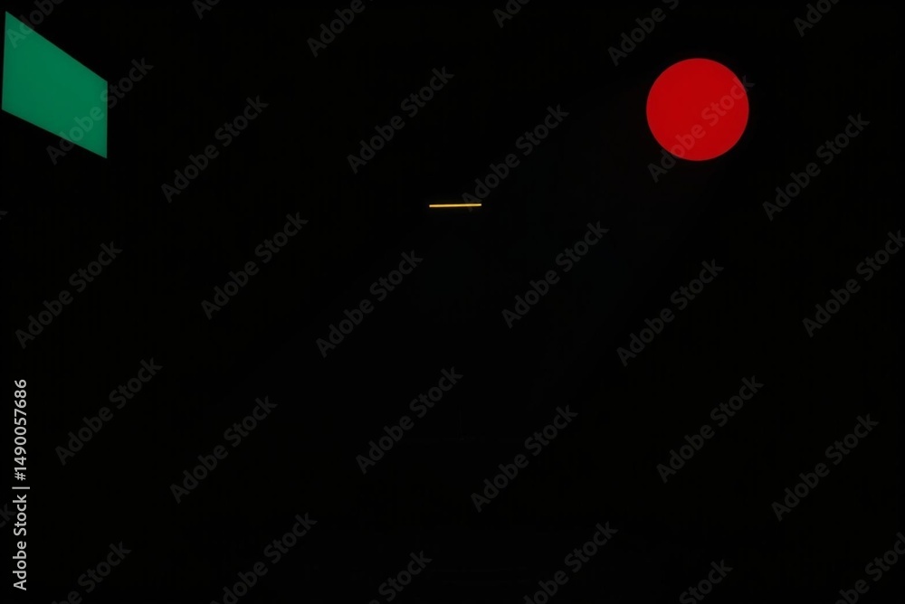 Canvas Prints minimalist design colorful geometric shapes on black background abstract art digital
