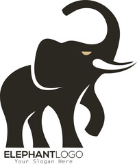 Drawing elephant logo style design inspiration