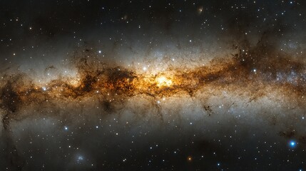 Obraz premium Fantasy space sky with beautiful stars and galaxies. fantastic shot