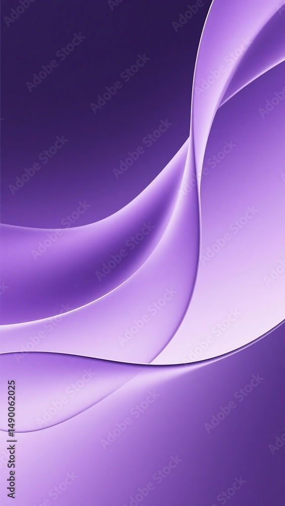 Poster minimal abstract purple composition with folded light and shadows, suitable for elegant product back