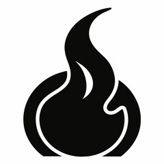 Pore hair black icon on white background.