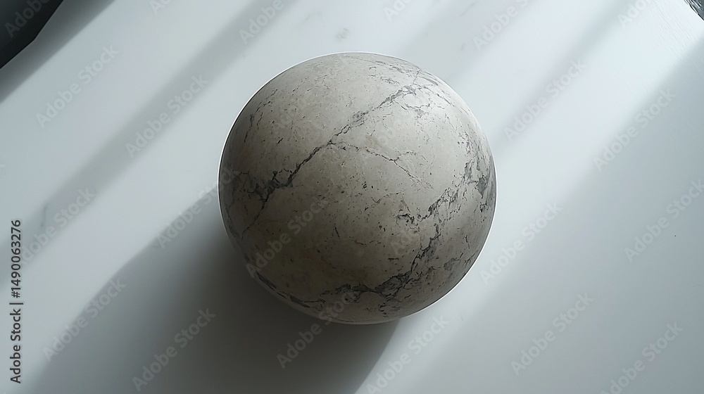 Poster light-toned sphere with intricate patterns