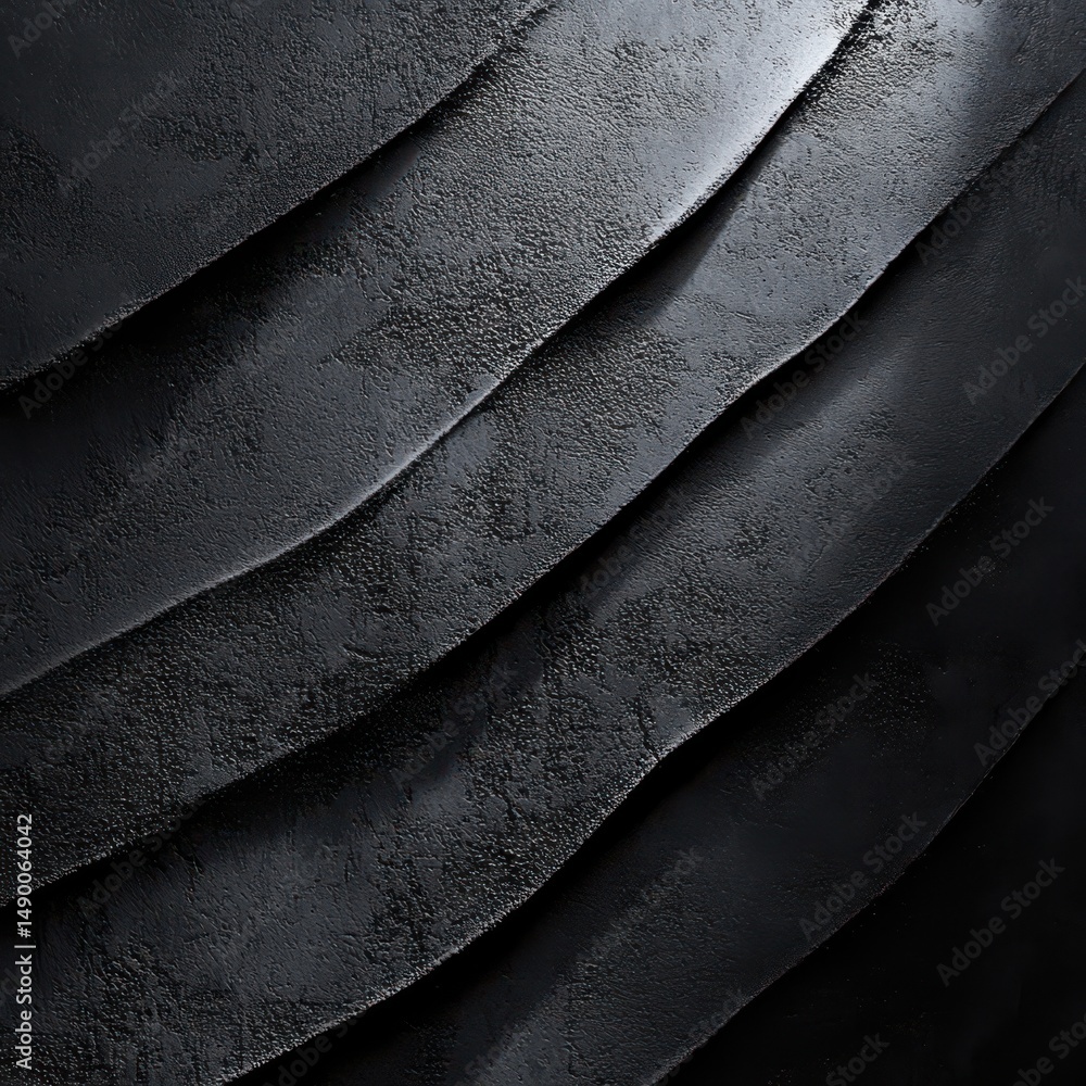 Poster abstract dark gray and black layered texture with subtle light reflections