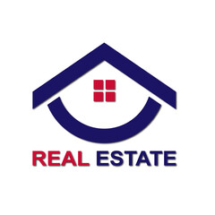 Web line modern color full real estate logo design