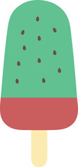Illustration of a Popsicle with Seeds
