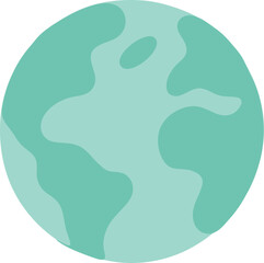 Graphical Illustration of Globe with Continents