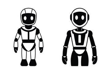 Robot Assistant Vector Illustration, Abstract Robot Assistant Vector Illustration, Customer Service Robot Assistant Vector