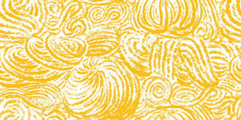 Pasta, knitting chalk endless vector pattern. Back