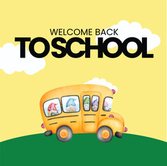 Back to School free vector template