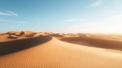 Naklejka premium Desert landscape panorama