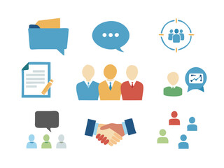 team and collaboration icons