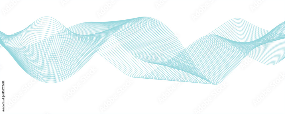 Poster abstract wave line for banner wallpaper background with design.frequency sound wave, twisted curve l