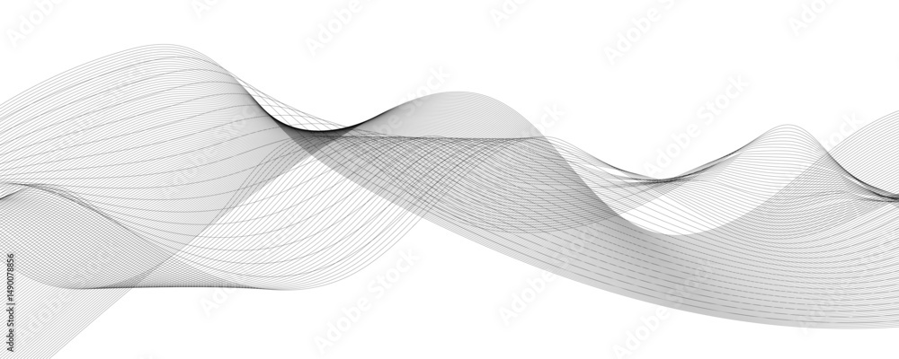 Poster abstract wave line for banner wallpaper background with design.frequency sound wave, twisted curve l