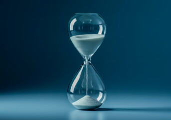Time Passing Sandglass Abstract Concept of Deadline Urgency and Mortality