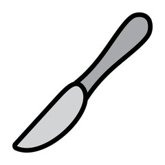 Bread Knife Vector Filled Icon Design