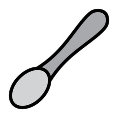 Spoon Vector Filled Icon Design