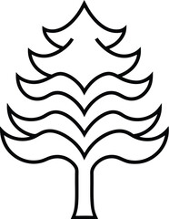 abstract tree with black background