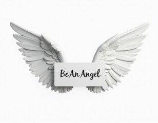 Obraz premium White Angel Wings with 