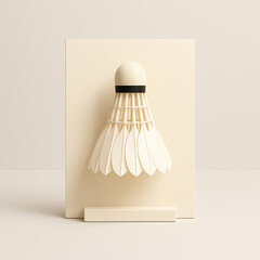 Two Badminton Rackets on Blue Indoor Court