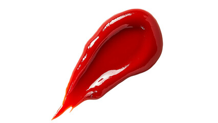 Fototapeta premium A single, glossy ketchup stain , cut out