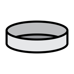 Petri Dish Vector Filled Icon Design