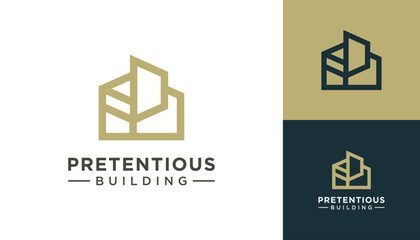 Fototapeta premium Magnificent building vector design inspiration.