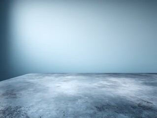 An uncluttered surface with dusty blue finish, showcasing a polished isolated design.