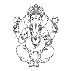 A rich gallery showcasing Hindu deity Ganesha, combining traditional and modern vector art.