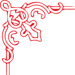 Beautiful flower art and mandala vector design