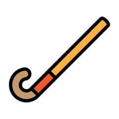 Hockey Vector Filled Icon Design